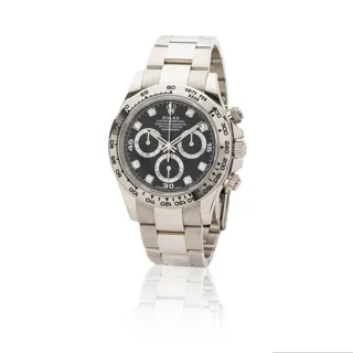 Rolex Cosmograph Daytona 116509 40mm 18k white gold Black