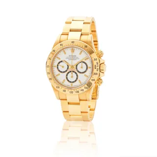 Rolex Cosmograph Daytona 16528 38mm 18k Gold White