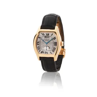 Cartier Tortue 2689G 34.5mm 18k Gold Silver