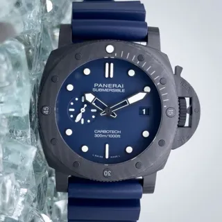 Panerai Submersible PAM 01232 44mm Carbon fiber Blue