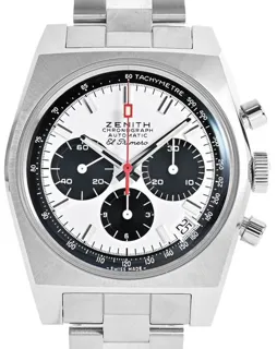 Zenith El Primero Chronomaster 03.A384.400/21.M384 37mm Stainless steel White