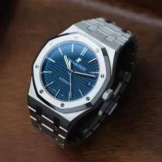 Audemars Piguet Royal Oak Selfwinding 15450ST.OO.1256ST.03 ( OAK  ) 37mm Stainless steel Blue