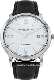 Baume & Mercier Classima M0A10332 42mm brushed/polished steel White