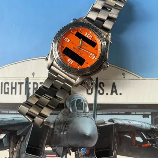 Breitling Emergency E56321 43mm Titanium Orange