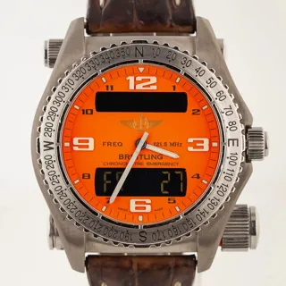 Breitling Emergency E76321 43mm Titanium Orange