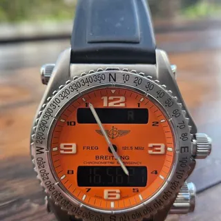 Breitling Emergency E76321 43mm Orange