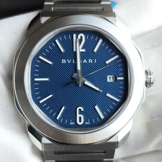 Bulgari Octo 103739 41mm Stainless steel Blue