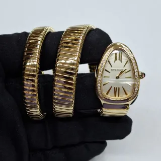 Bulgari Serpenti SP35C6GDG.2T 35mm Yellow gold Silver