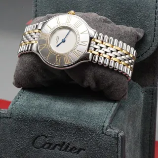 Cartier 21 Must de Cartier JAPAN 28mm Stainless steel White