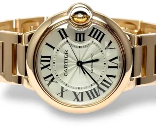 Cartier Ballon Bleu 36mm W69004Z2 36mm Rose gold Silver