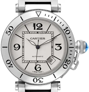 Cartier Pasha Seatimer W31080M7 40.5mm Stainless steel Silver