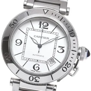 Cartier Pasha Seatimer W31080M7 40mm Stainless steel Silver