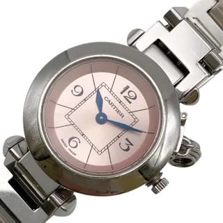 Cartier Pasha W3140008 26mm Stainless steel pink