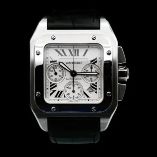 Cartier Santos 100 W20090X8 41mm Stainless steel White