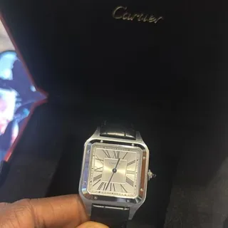 Cartier Santos Dumont WSSA0022 31.4mm Stainless steel Silver