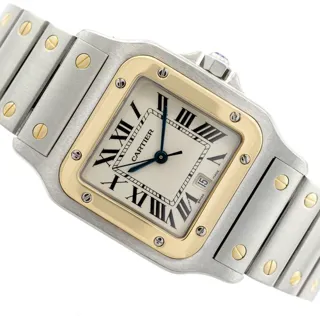 Cartier Santos Galbée 187901 29mm Yellow gold and Stainless steel Champagne