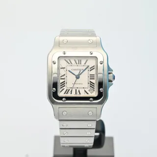 Cartier Santos Galbée 2823 32mm Stainless steel White