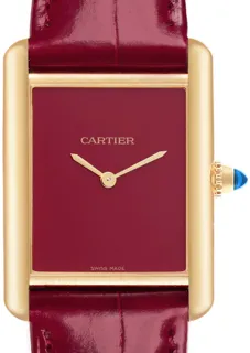 Cartier Tank Louis WGTA0190 Yellow gold burgundy