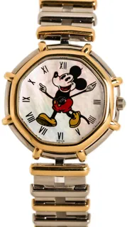 Gérald Genta Success Mickey Mouse G.2850.7 Yellow gold and Stainless steel White