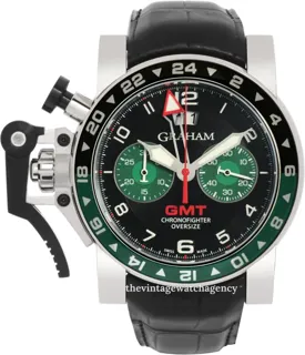 Graham Chronofighter Oversize 2OVGS.B12A Stainless steel Black