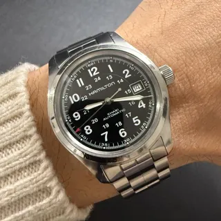 Hamilton Khaki Field H704450 38mm Stainless steel Black