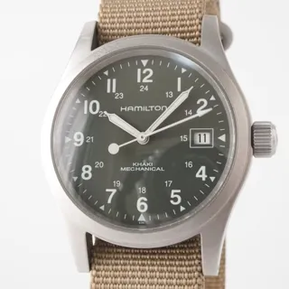 Hamilton Khaki Field Officer H694190 38mm Stainless steel Black