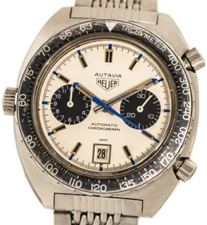 Heuer Autavia Jo Siffert 1163 Stainless steel Silver