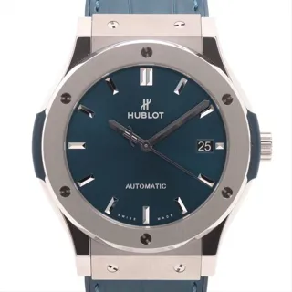 Hublot Classic Fusion Blue 511.NX.7170.LR TI 42mm Titanium Blue