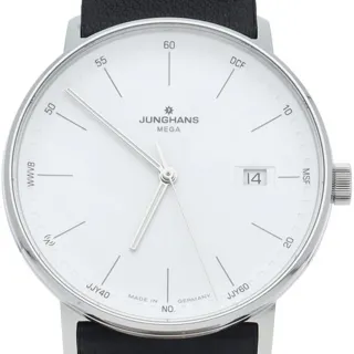 Junghans 058/4930.00 39.5mm Stainless steel White