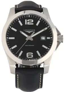 Longines Conquest L3.759.4 41mm Stainless steel Black