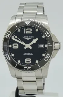 Longines HydroConquest L3.781.4.56.6 41mm Stainless steel Black