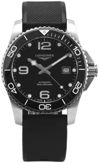 Longines HydroConquest L3.781.4.56.9 Stainless steel Black