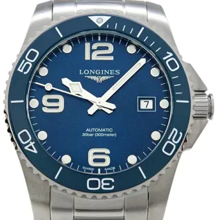 Longines HydroConquest L3.781.4.96.6 41mm Stainless steel Blue