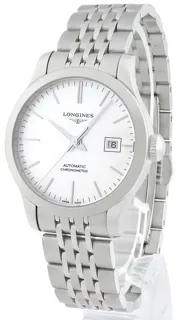 Longines Record L23214726 30mm Stainless steel Silver