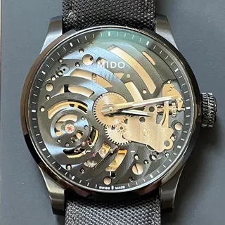 Mido Multifort M032.605.47.410.00 44mm Titanium Skeletonized