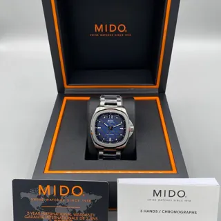 Mido Multifort M049.526.11.041.00 40mm Stainless steel Blue