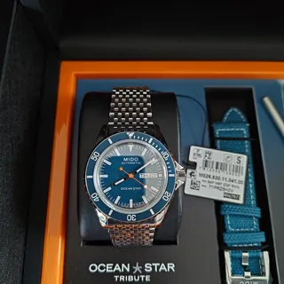 Mido Ocean Star M026.830.11.041.00 40.5mm Stainless steel Blue