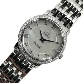 Omega De Ville 413.15.27.60.05.001 27mm Stainless steel White