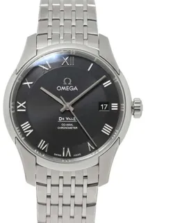 Omega De Ville 431.10.41.21.01.001 41mm Stainless steel Black