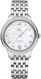 Omega De Ville Prestige 434.15.34.20.55.001 Stainless steel White