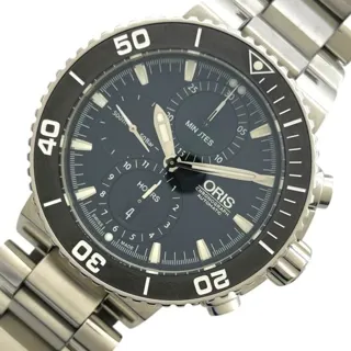 Oris Aquis Chronograph 017747654154-0782601PEB 43mm Stainless steel Black