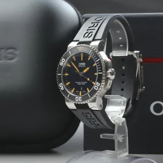 Oris Aquis Date 7653 43mm Stainless steel Black