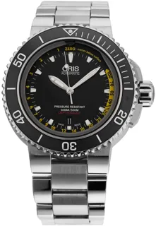 Oris Aquis Depth Gauge 01 733 7675 4154-Set RS 46mm Stainless steel Black