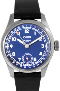 Oris Big Crown Pointer Date 01 403 7776 4065-07 5 19 11 38mm Stainless steel Blue