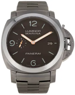 Panerai Luminor 1950 PAM 00352 44mm Titanium Brown Quarter Arabic