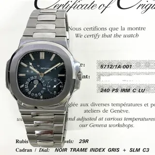 Patek Philippe Nautilus 5712/1A-001 40mm Stainless steel Blue