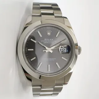 Rolex Datejust 126300-0007 Stainless steel Gray