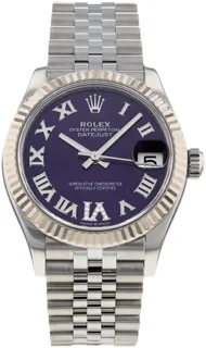 Rolex Datejust 31 278274 White gold and Stainless steel Aubergine