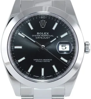 Rolex Datejust 41 126300 Stainless steel Black