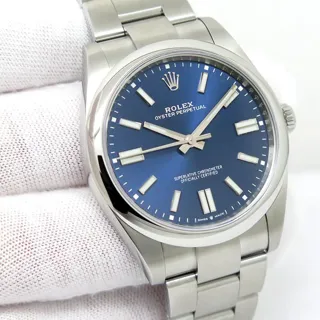 Rolex Oyster Perpetual 124300-0003 Stainless steel Blue